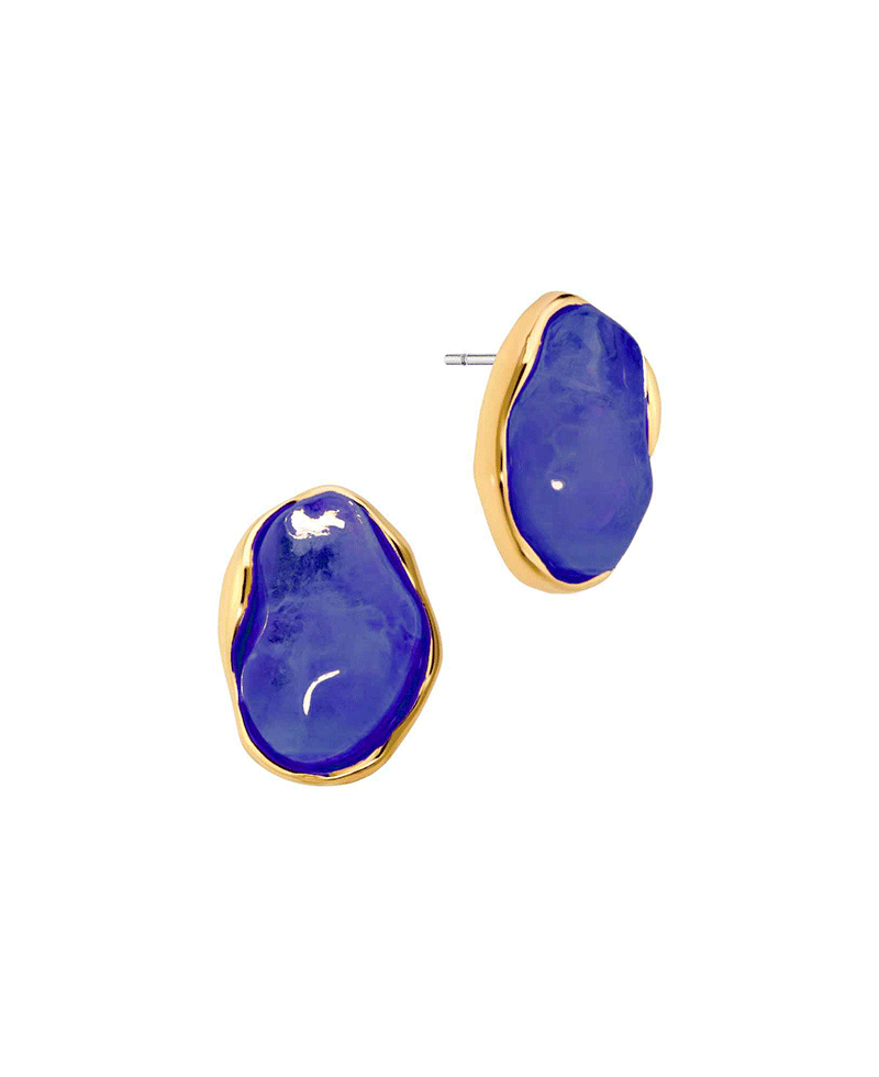Acrylic Metal Post Earring