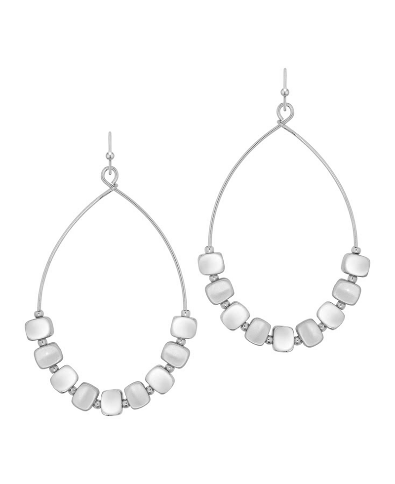 Metal Beads Teardrop Earring