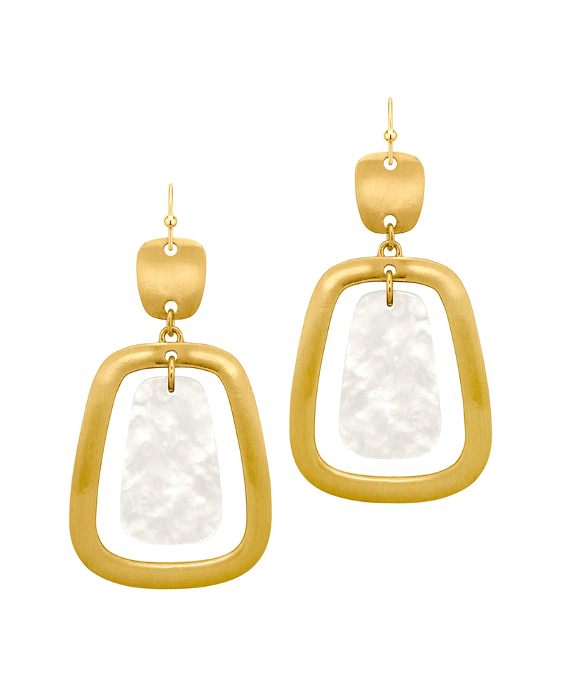 Metal Frame w/ Acetate Earring