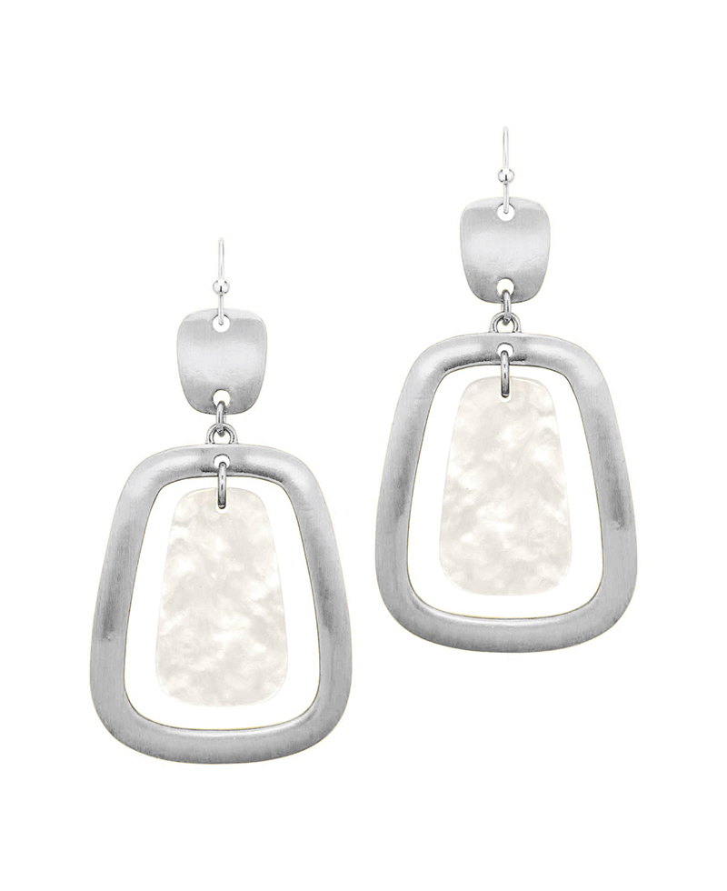 Metal Frame w/ Acetate Earring