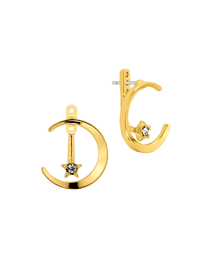 Star & Crescent Moon Post Earring