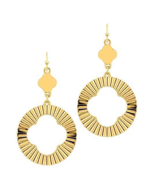 Metalic Clover Earring