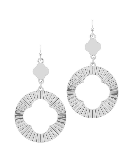 Metalic Clover Earring