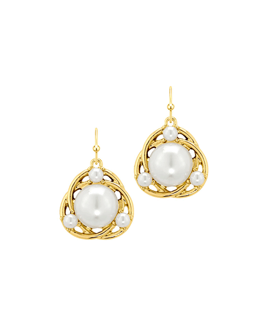 Pearl Metal Earring