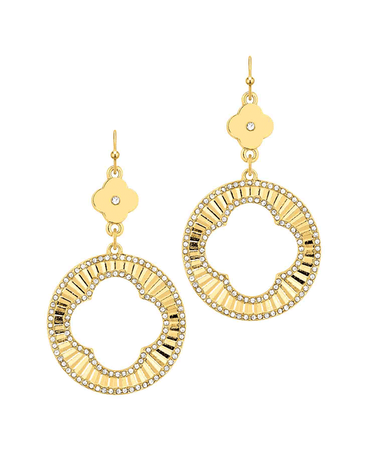 Crystal Clover Earring