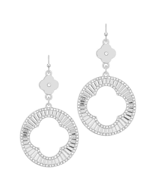 Crystal Clover Earring