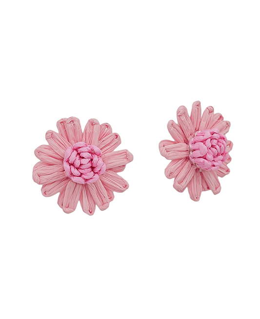 Paper Flower Post Earring - 1.0"