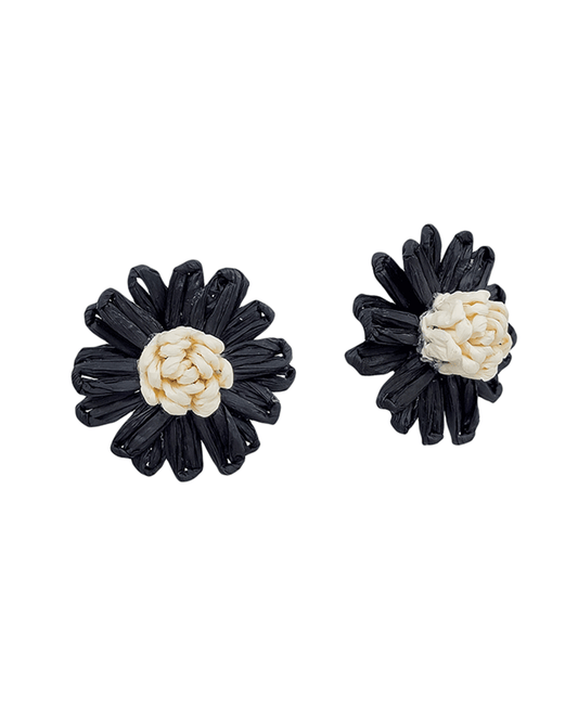 Paper Flower Post Earring - 1.0"