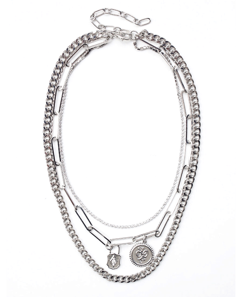 Multi Layered Mixed Chain Necklace