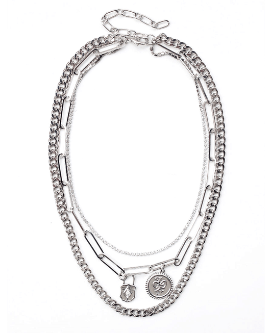 Multi Layered Mixed Chain Necklace