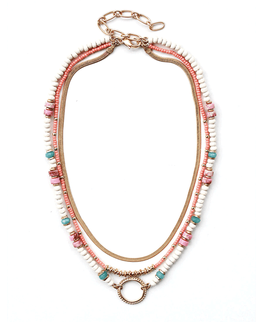 Bohemian Style Multi Layered Statement Necklace