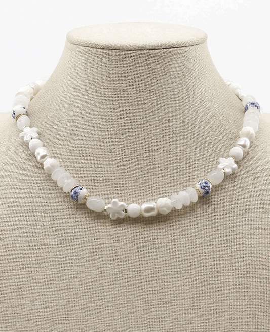 Multi Bead Short Necklace