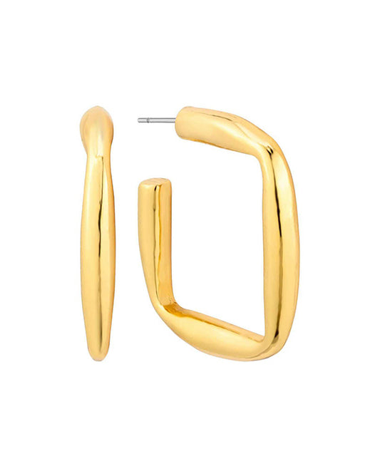 30mm Metal Square Hoop Earring