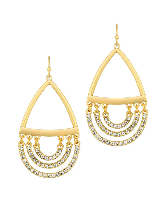 Metal & Paved Link Earring