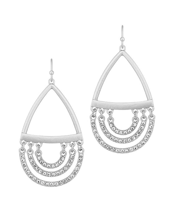Metal & Paved Link Earring