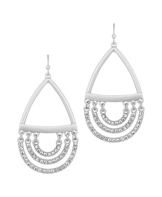 Metal & Paved Link Earring