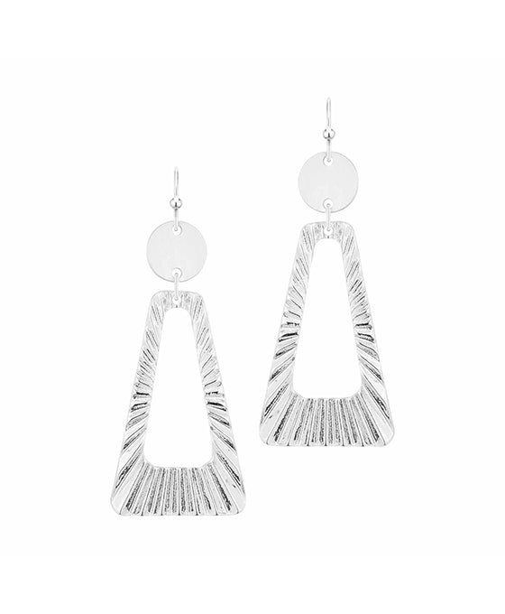 Metal Texture Geo Earring