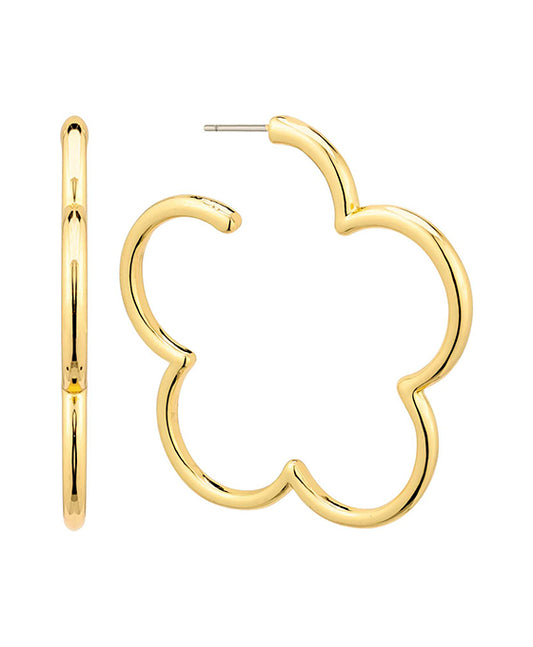 45mm Metal Flower Earring