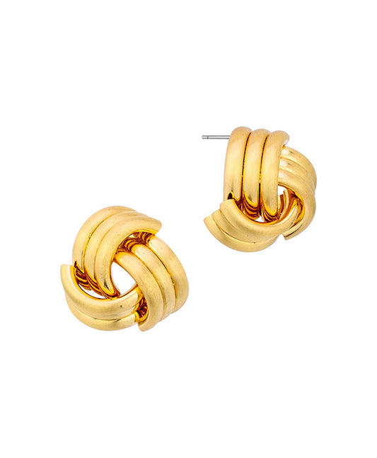 Metal Texture Post Earring