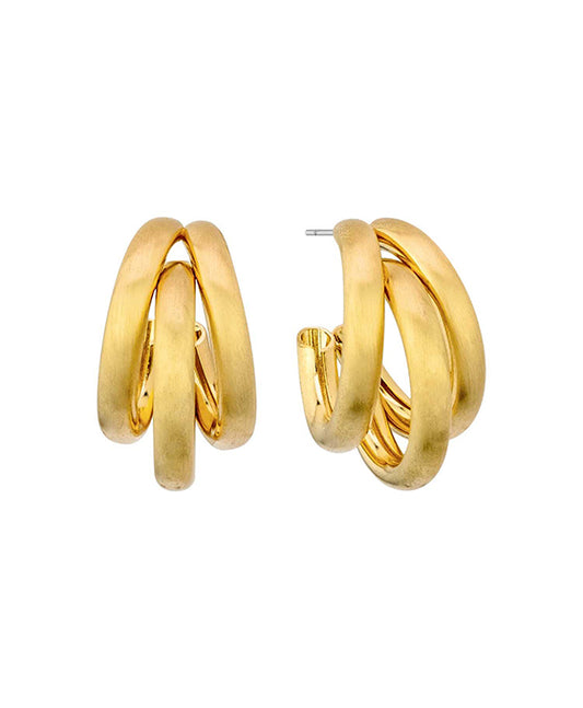 Metal Texture Hoop Earring