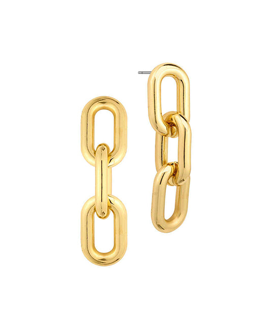 Metal Link Post Earring