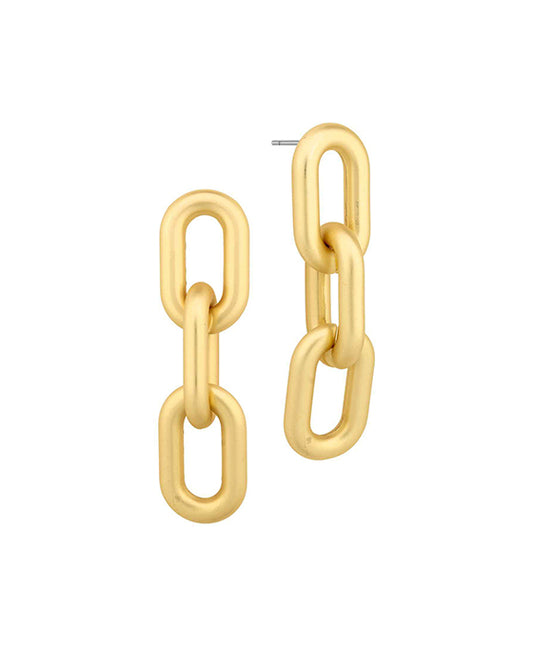 Metal Link Post Earring