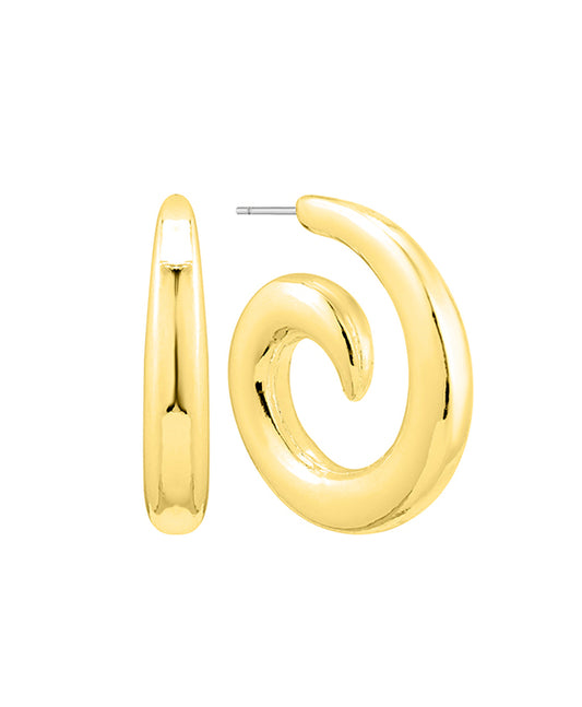 Metal 28mm Hoop Earring