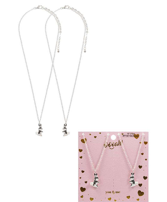 Bunny w/ Pearl 2 Set Necklace