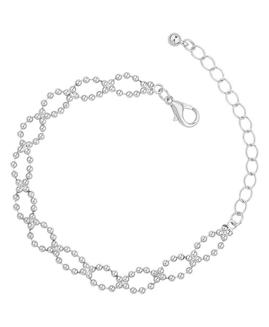 Brass Twisted Bead Chain Bracelet