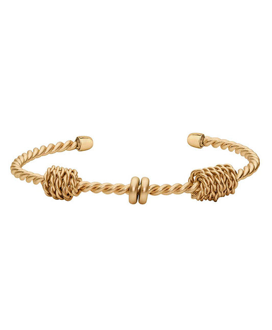 Brass Wire Cuff Bracelet