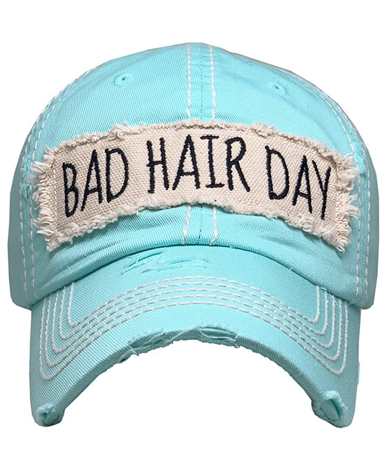 BAD HAIR DAY Washed Vintage Ball Cap