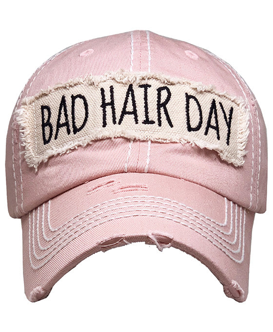 BAD HAIR DAY Washed Vintage Ball Cap