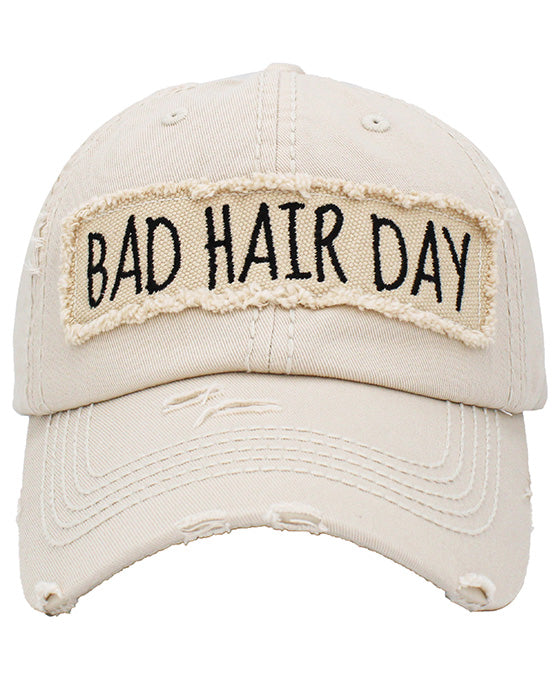 BAD HAIR DAY Washed Vintage Ball Cap