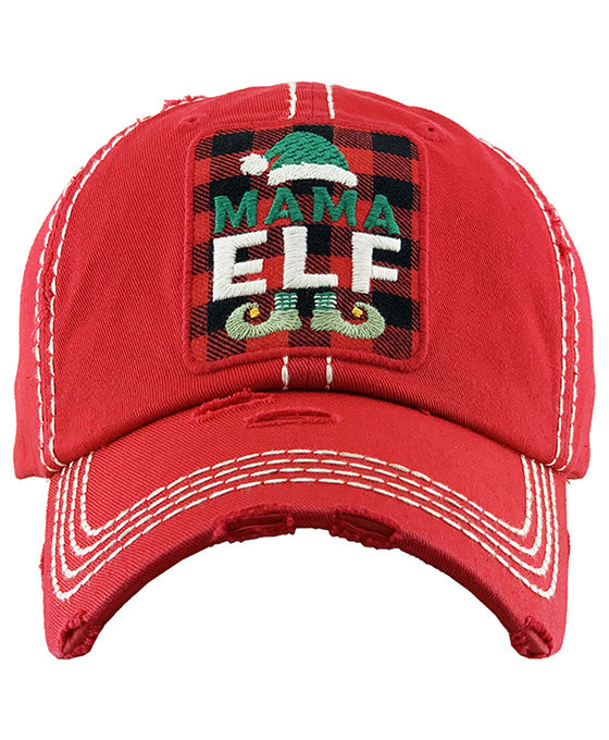 MAMA ELF Washed Vintage Ball Cap