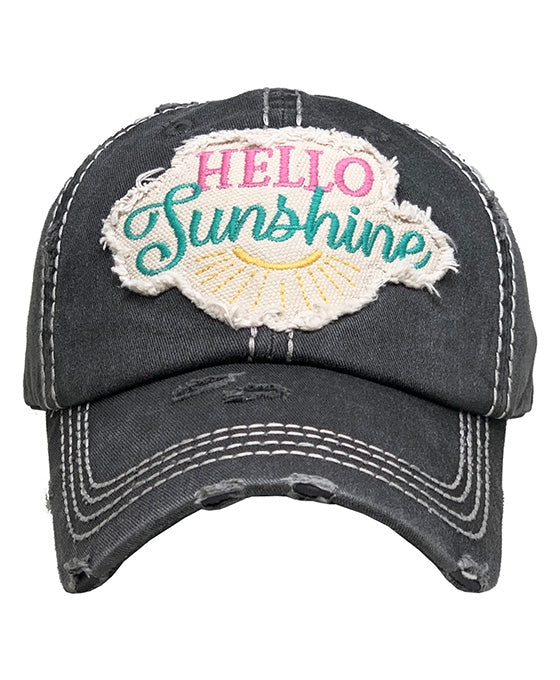 Hello Sunshine Vintage Ball Cap