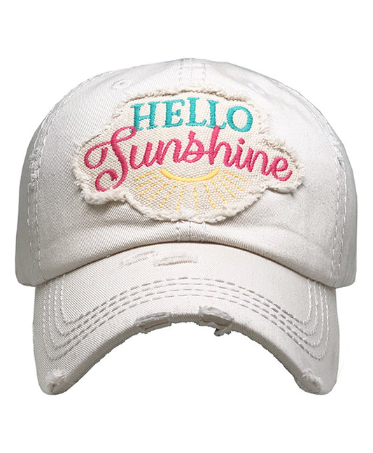 Hello Sunshine Vintage Ball Cap