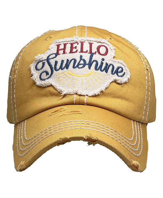 Hello Sunshine Vintage Ball Cap