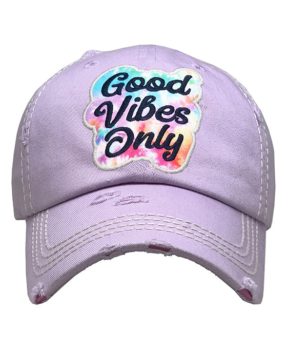 Good Vibes Only Vintage Ball Cap