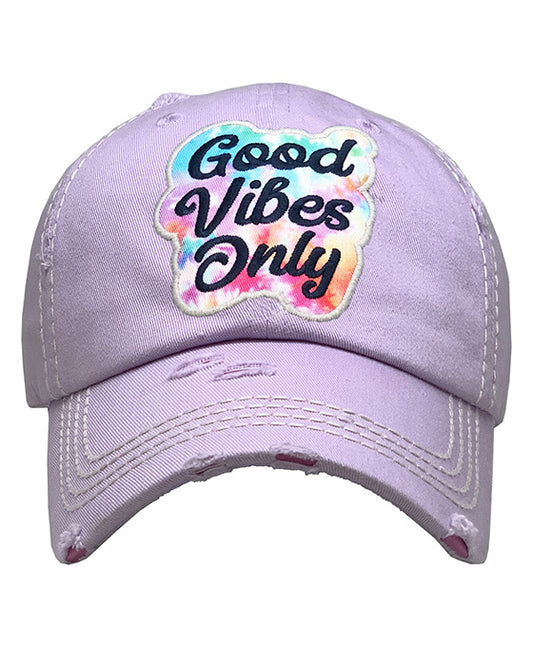 Good Vibes Only Vintage Ball Cap