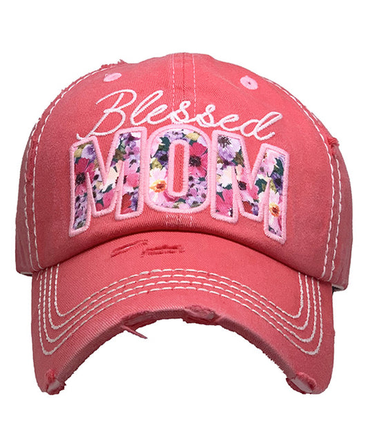 Blessed Mom Vintage Ball Cap