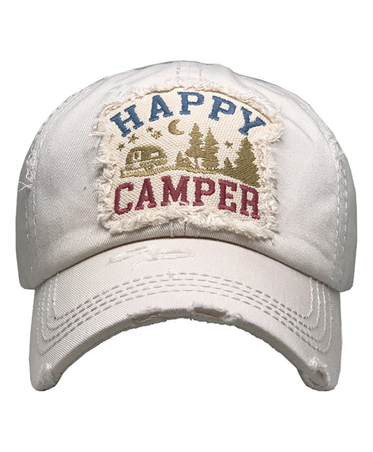 Happy Camper Vintage Ball Cap