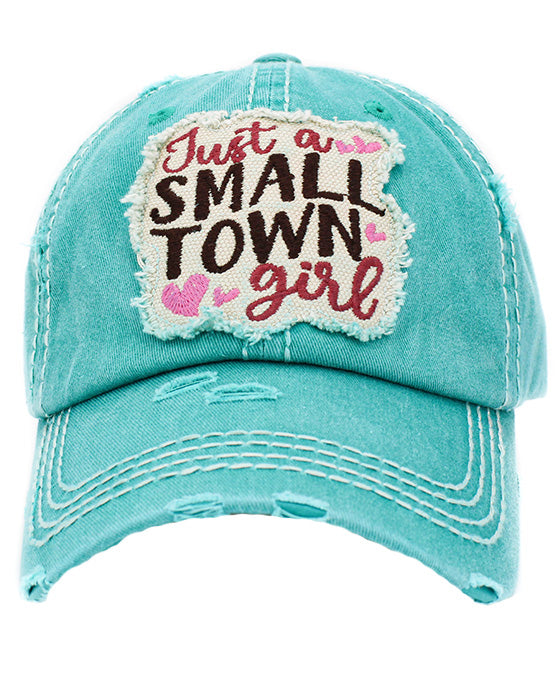 Just A Small Town Washed Vintage Ball Cap