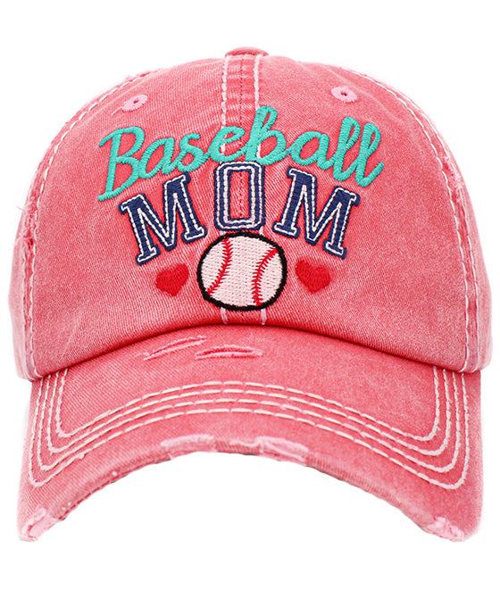 Baseball Mom Washed Vintage Ball Cap