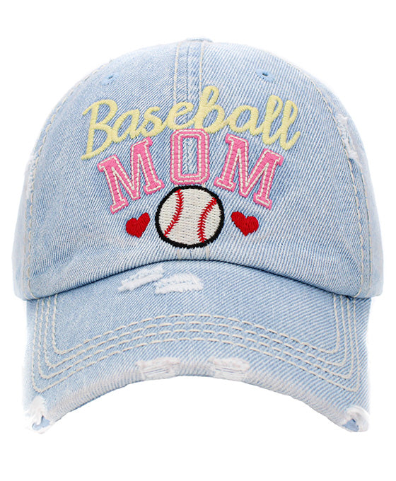 Baseball Mom Washed Vintage Ball Cap