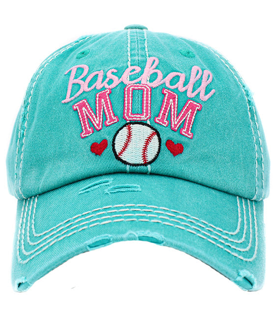 Baseball Mom Washed Vintage Ball Cap