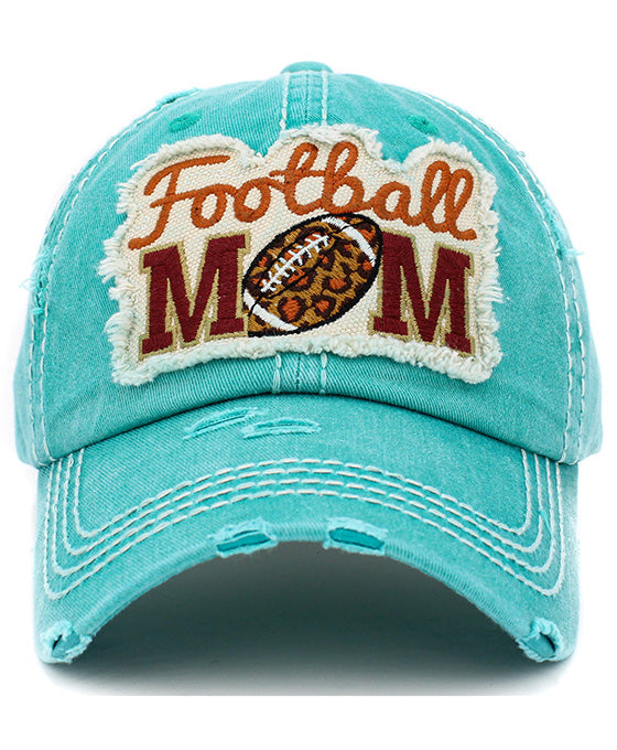 Football Mom Washed Vintage Ball Cap