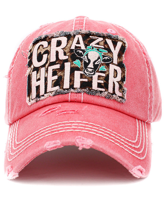 Crazy Heifer Vintage Ball Cap