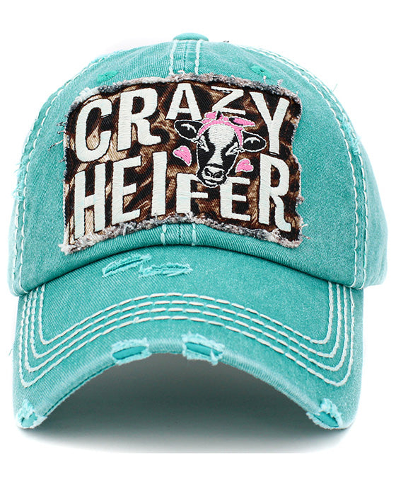 Crazy Heifer Vintage Ball Cap