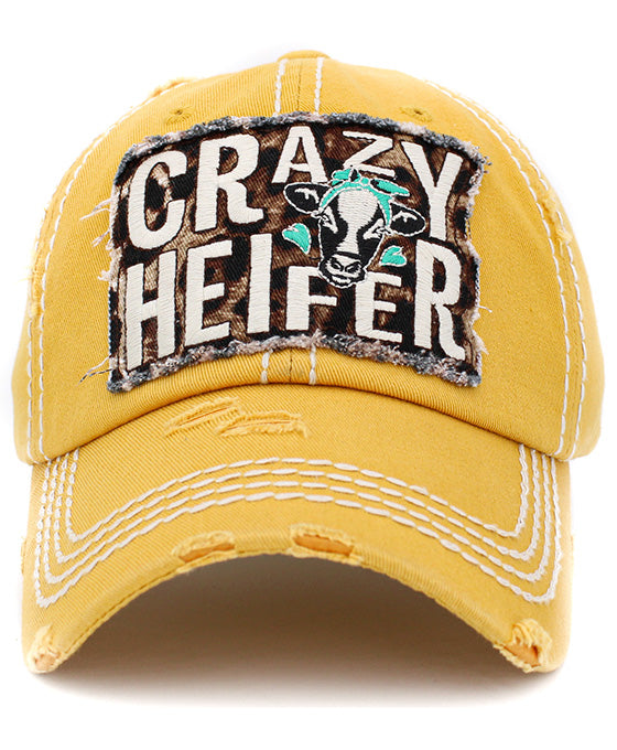 Crazy Heifer Vintage Ball Cap