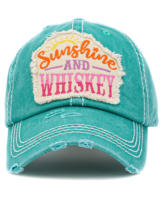 Sunshine and Whiskey Vintage Ball Cap
